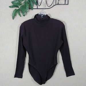 W by Worth bodysuit turtleneck medium brown